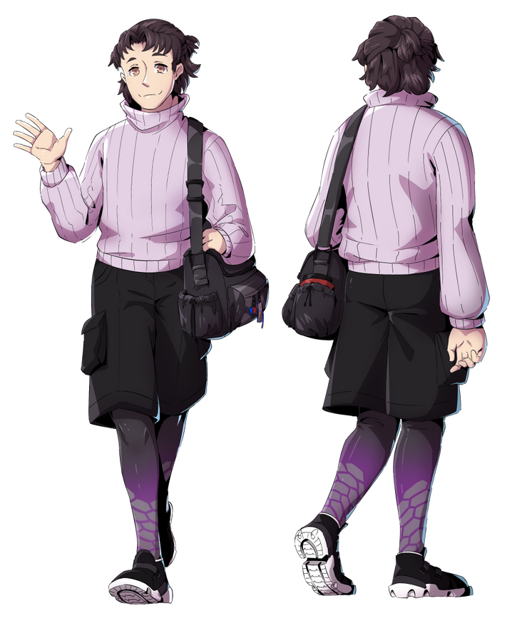 Multiple Figure (Reference Sheet), Full Body, Transparent Full Figure